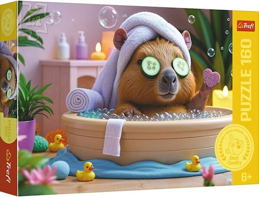 Capybara in Spa Puslespill 160 brikker Trefl