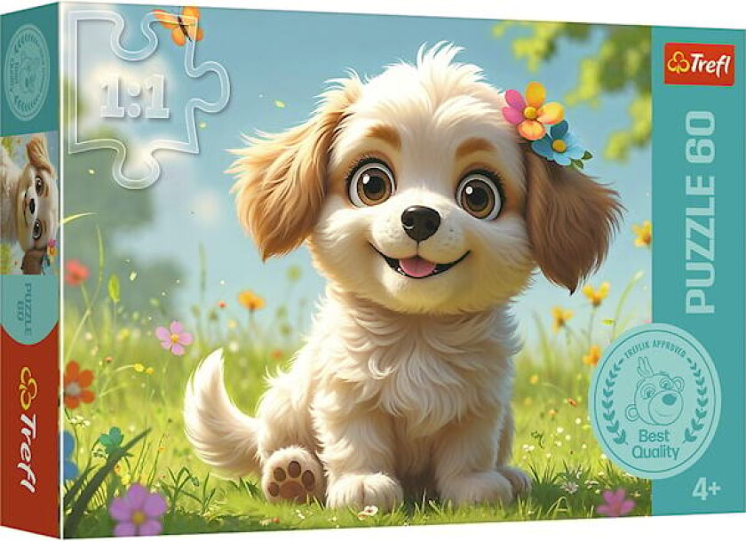 To Be a Puppy Barnepuslespill 60 brikker Trefl