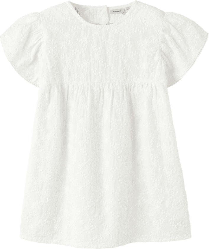 Name It Nmffrederikke kjole til småbarn, Cloud Dancer