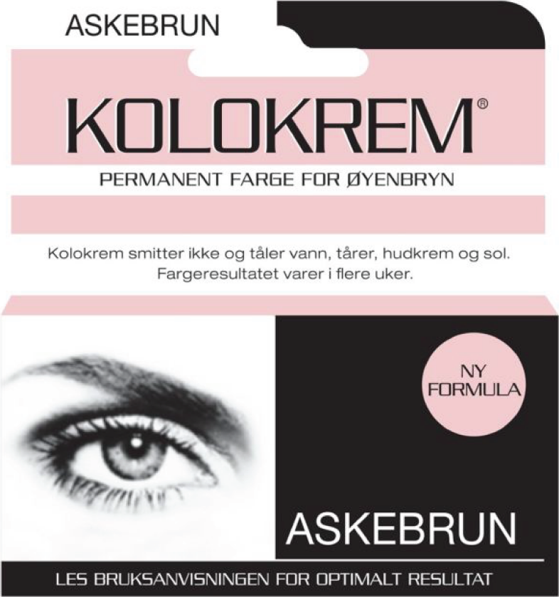 Øyenbrynsfarge, Askbrun, 1 stk.