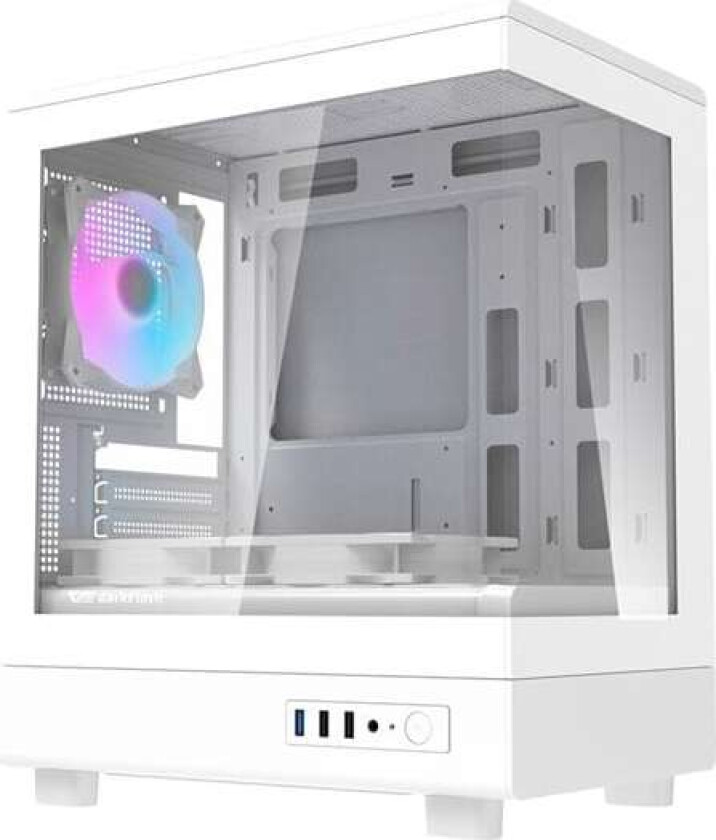 Darkflash DB330M PC-kabinett + 3 vifter (hvit)