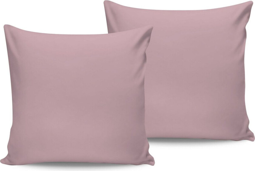 Merionis putetrekk 2-pk 60x60 cm - Lys rosa