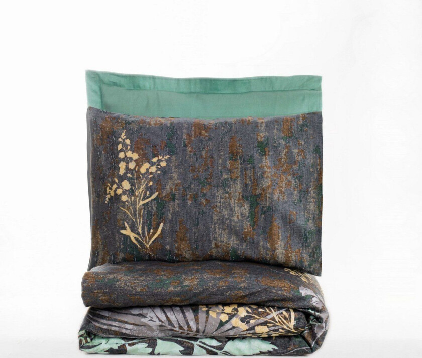 Lyronis sengesett 240x220 cm - Mint Antrasitt Brun