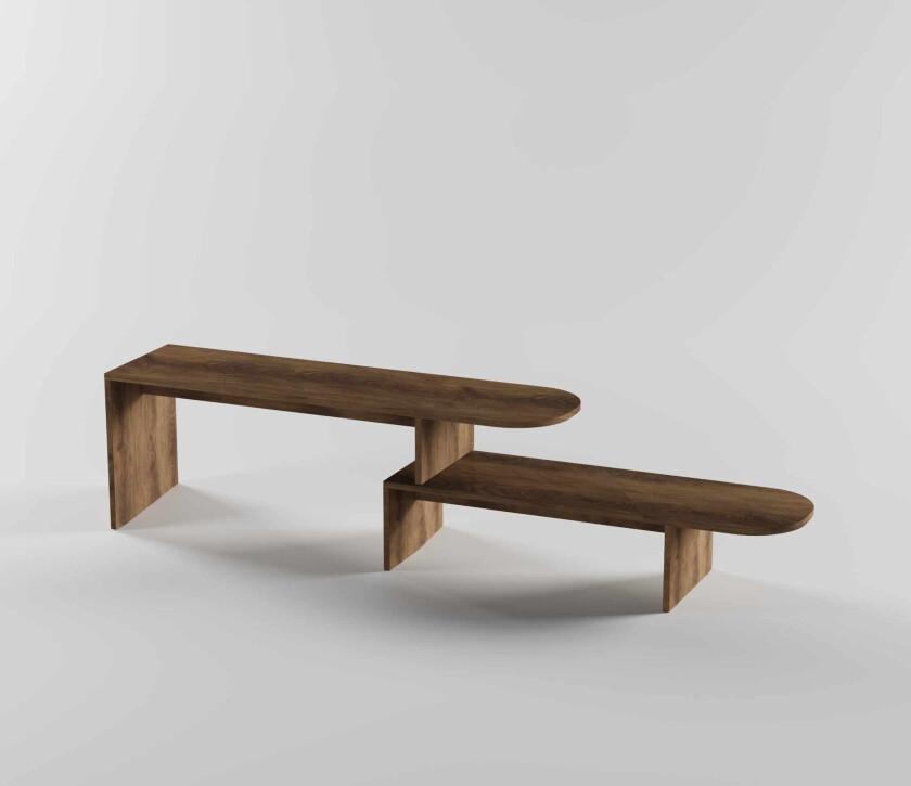 Deliones TV-benk 130 cm - Valnøtt
