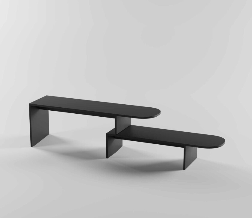 Deliones TV-benk 130 cm - Svart