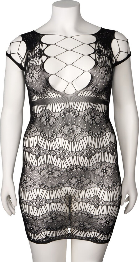 Lilya Mini Svart Kjole - Svart - Plus size