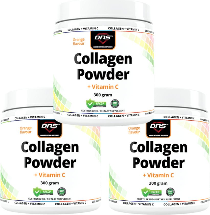 3-Pack Collagen Powder Orange + Vitamin-C - 300g