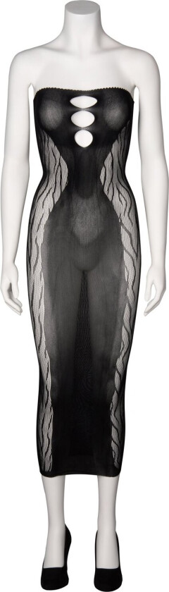 Edda Midi Svart Tubekjole - Black - One size