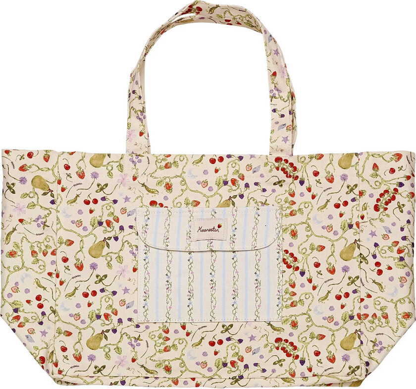 Big Canvas Totebag Garden Magic Ivory - Cream - ONE SIZE