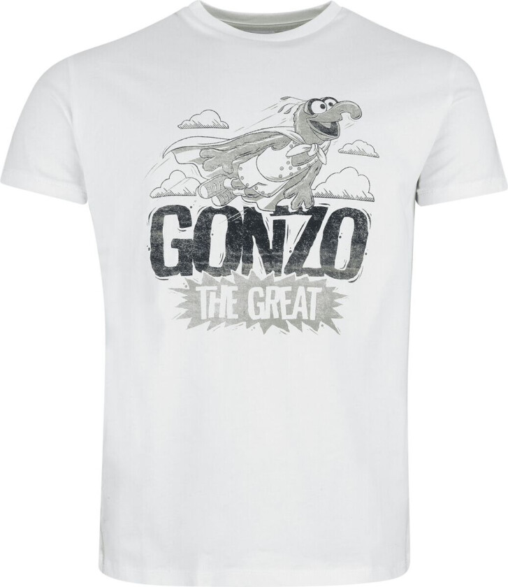 Disney T-skjorte - Gonzo - The Great - S til 3XL - Herrer - hvit