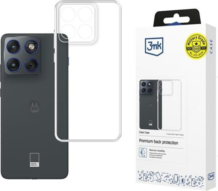 3mk Gjennomsiktig etui for Motorola Edge 70 - gjennomsiktig