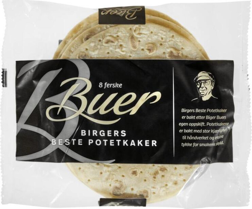 Potetkaker 8 store og tykke ferske potetkaker