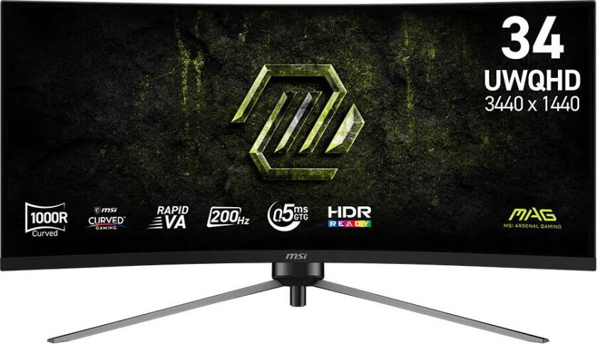MAG 345CQRF E20 34" 200Hz 0.5ms HDR Ready 2x HDMI