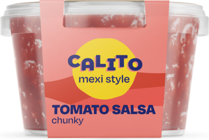 Tomat Salsa Herlig tomatsalsa med kun naturlige ingredienser. Like sunn og god som hjemmelaget salsasaus. Perfekt til taco eller som dip