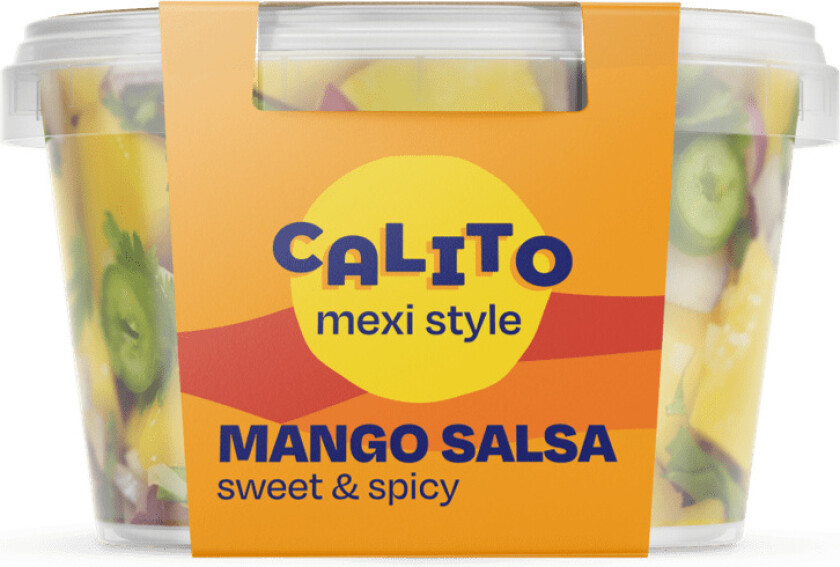 Mango Salsa «Hjemmelaget» frisk og god mango salsa med mango, rødløk, jalapeno. Like god som hjemmelaget. Inneholder kun naturlige ingredienser. Perfekt til taco, som dip eller til wraps/sanwdwich.