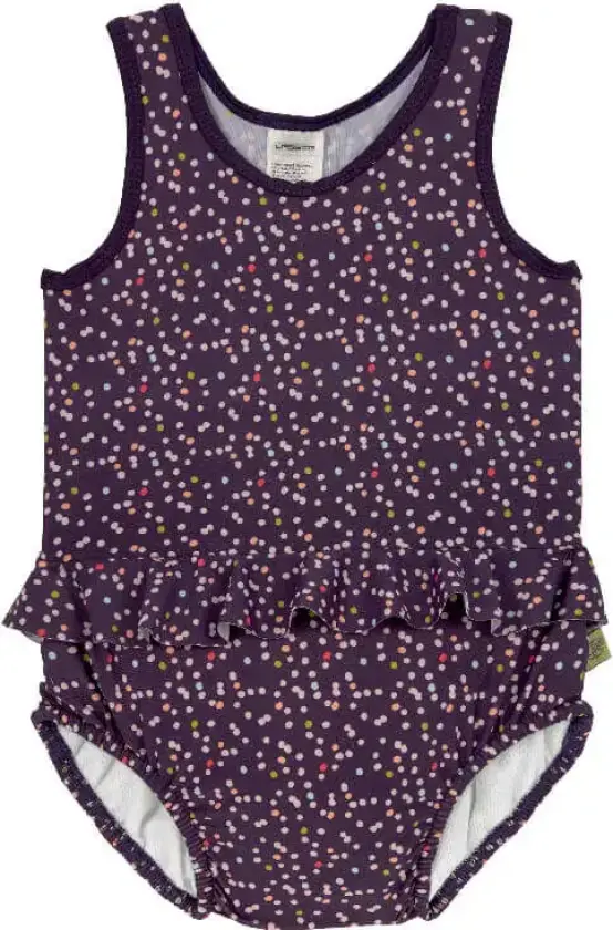 Badedrakt med badebleie Multidots - 86