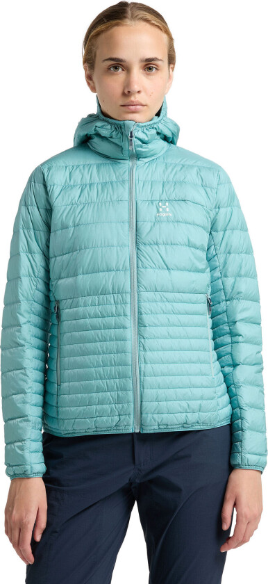 Micro Nordic Down Hood Women Frost Blue M