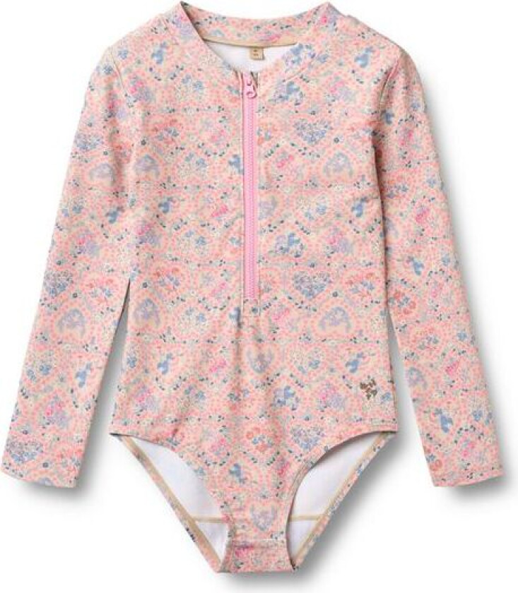 Badedrakt Margot Pink Heart Flowers