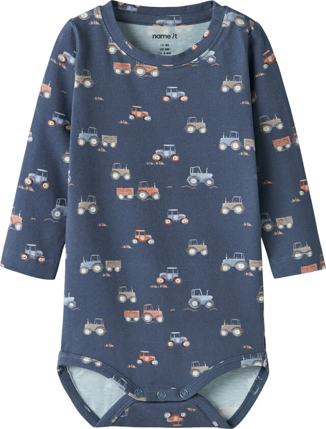 Body I/e - NbmfoTraktor - Vintage Indigo - - 1 år (80) - Langermet Body
