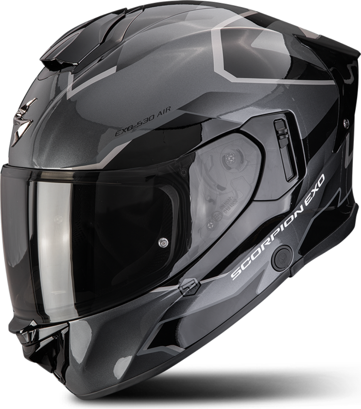 Helhjelm Scorpion EXO-530 Air Clip Silver/SvartXXL