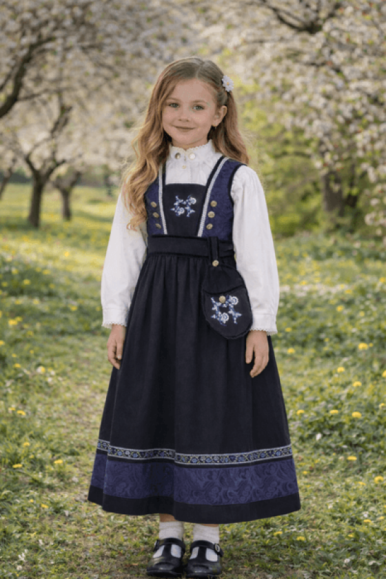 Kristin Festdrakt Jente Blå