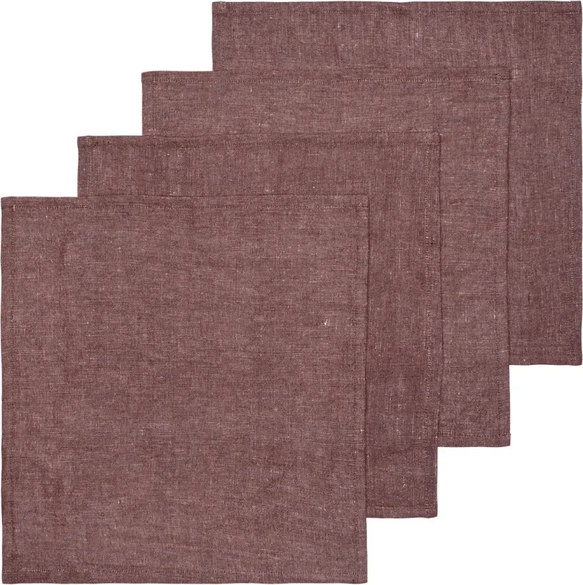 Bilde av Hale serviett 4-pk Chestnut, 35x35 cm