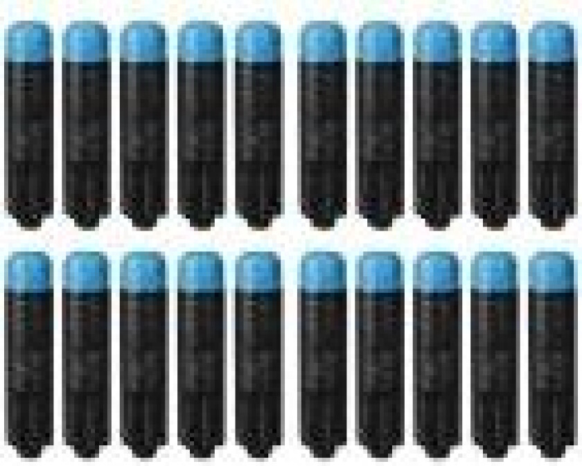 Ultra Sonic Screamers 20-Dart Refill Pack, Påfyll, 8 år, 20 stykker, Sort, Blå