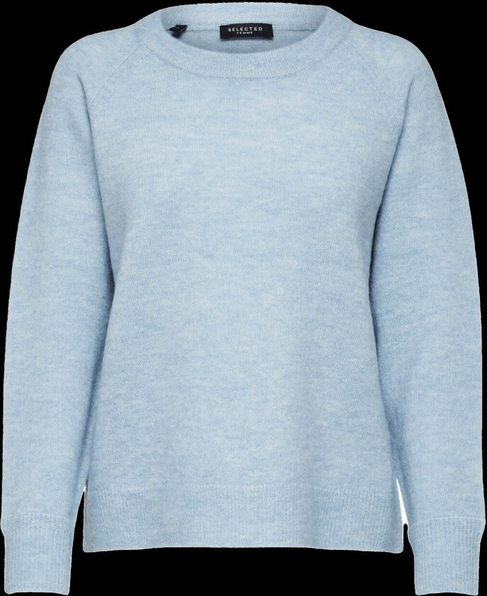 Selected Femme Lulu Knit Genser - Cashmere Blue