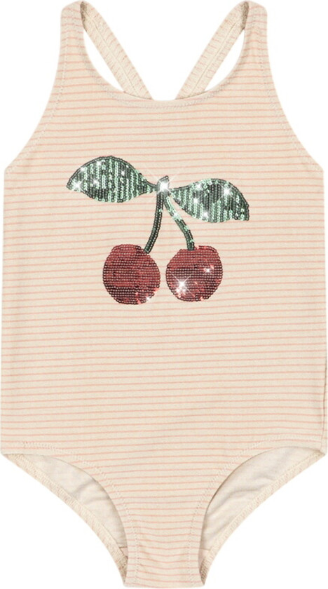 Badedrakt - Jade - Rose Stripe - - 9-10 år (134-140) - Badetøy