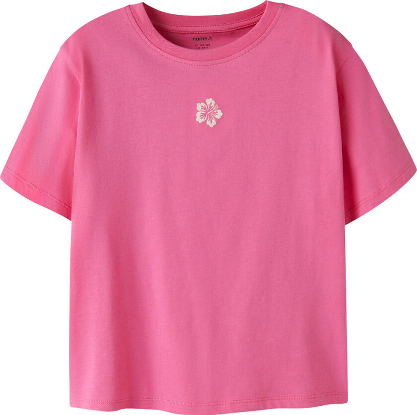 T-skjorte - NkfVictoria - Strawberry Måne/Hibiskus-brode - - 6 år (116) - T-skjorte