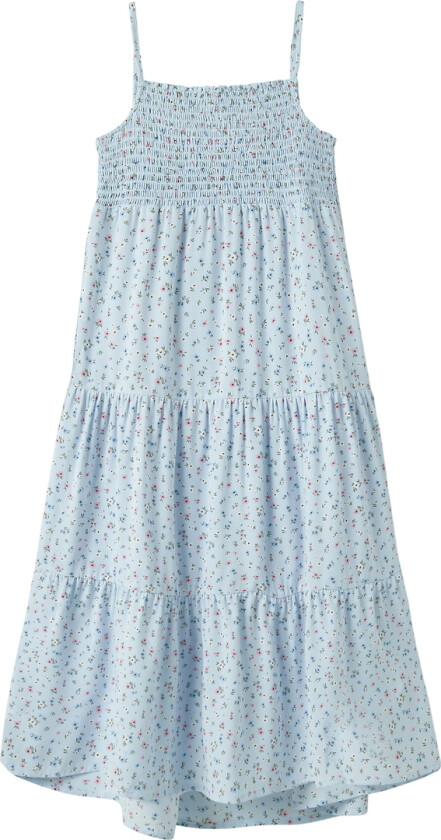 Kjole - NkfVinaya - Ice Vann/Small Floral - - 7 år (122) - Kjole