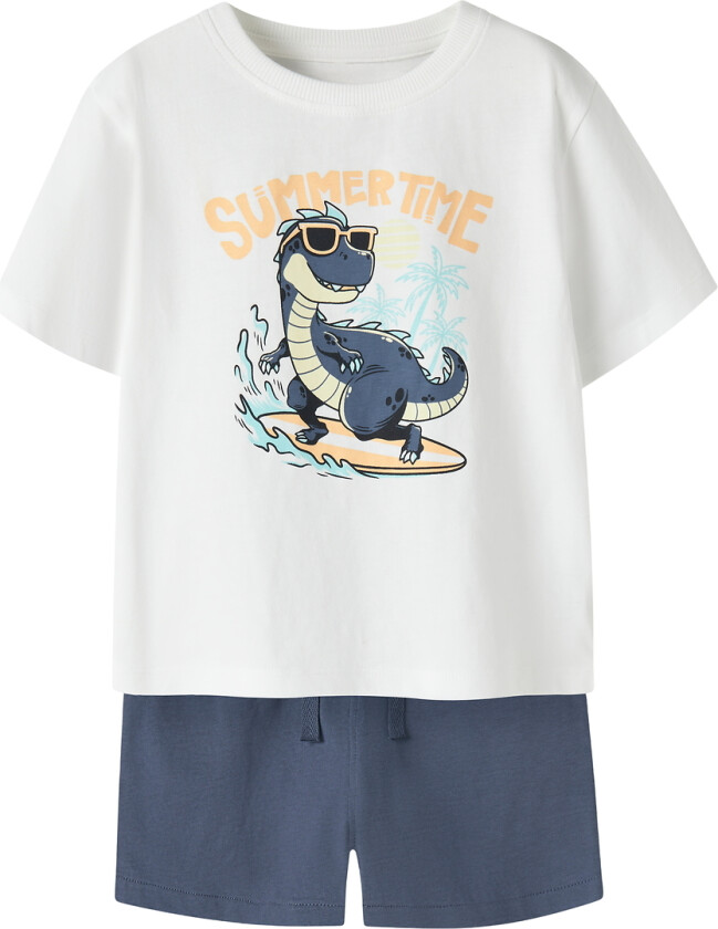 Shorts Sett - Shorts/T-skjorte - NmmVigor - Bright White - - 2 år (92) - Shorts