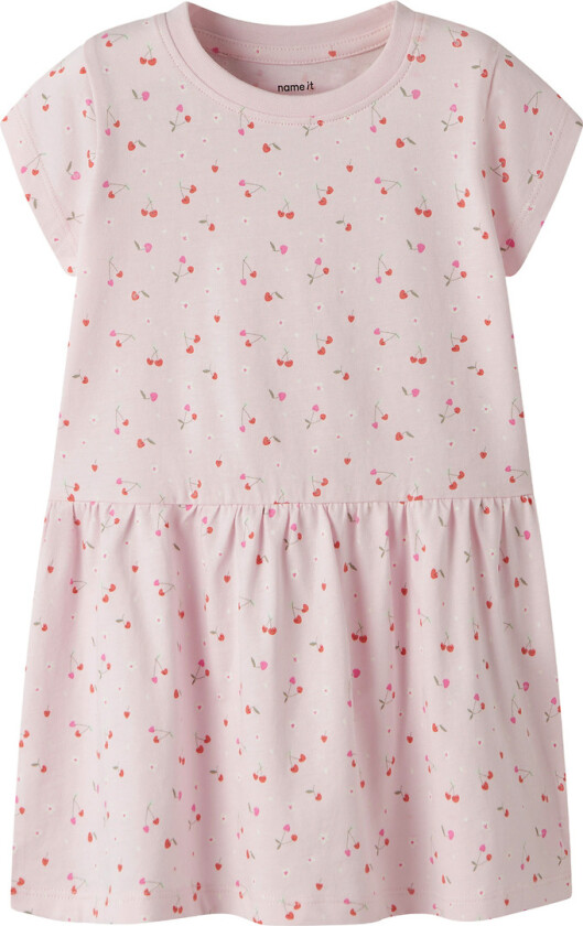Kjole - NmfVilinse - Vugge Rosa/Heart Kirsebær - - 4 år (104) - Kjole