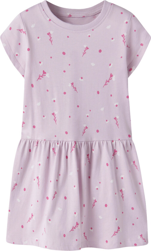 Kjole - NmfVilinse - Lavender Tåke/White Blomster - - 6 år (116) - Kjole