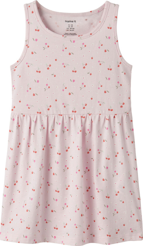 Kjole - NmfVilinse - Vugge Rosa/Heart Kirsebær - - 6 år (116) - Kjole