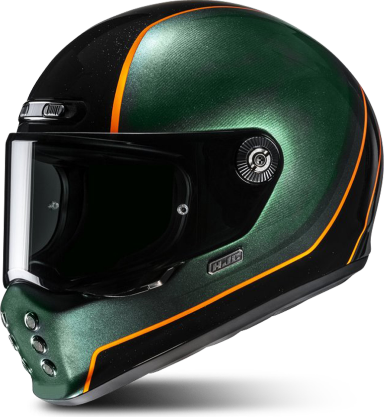 Helhjelm HJC V10 Hodu Grønn/SvartL
