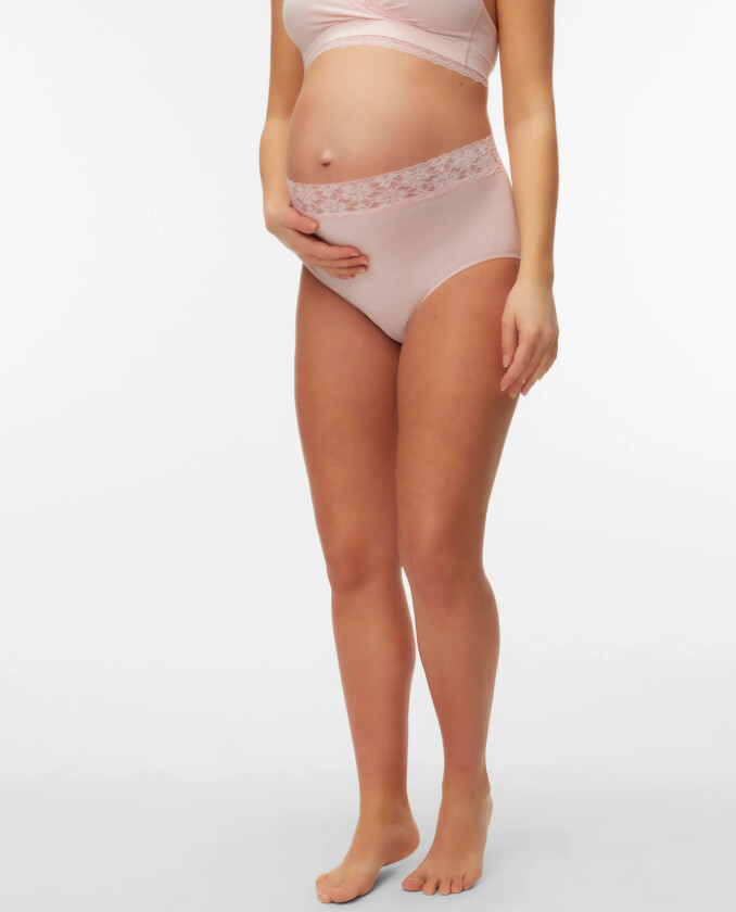 Mlheal Hw Lace Panties 2-P Noos - Pink - L/XL