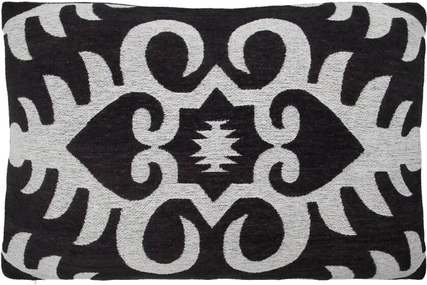 Cushion Cover, Hdamici, Black, Off-White - Black - ONE SIZE