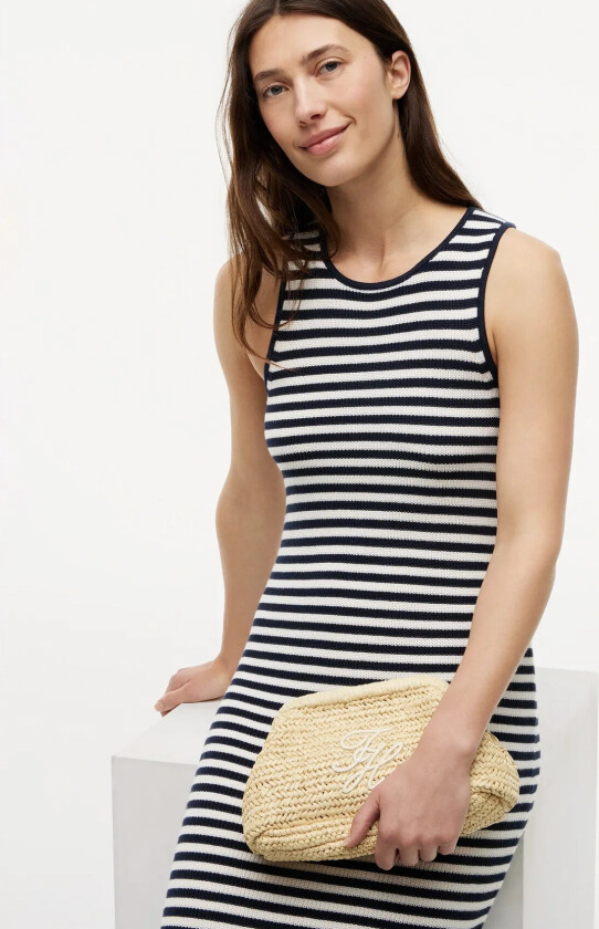Th Elevated Summer Clutch Raffia - Black - ONE SIZE