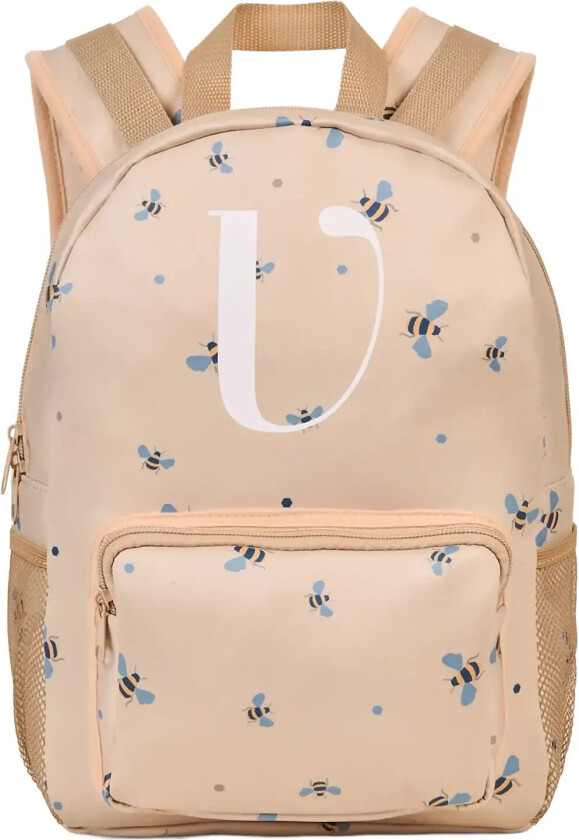 Børnerygsæk - Honeybee Happy - Beige - 34X 24X 12CM