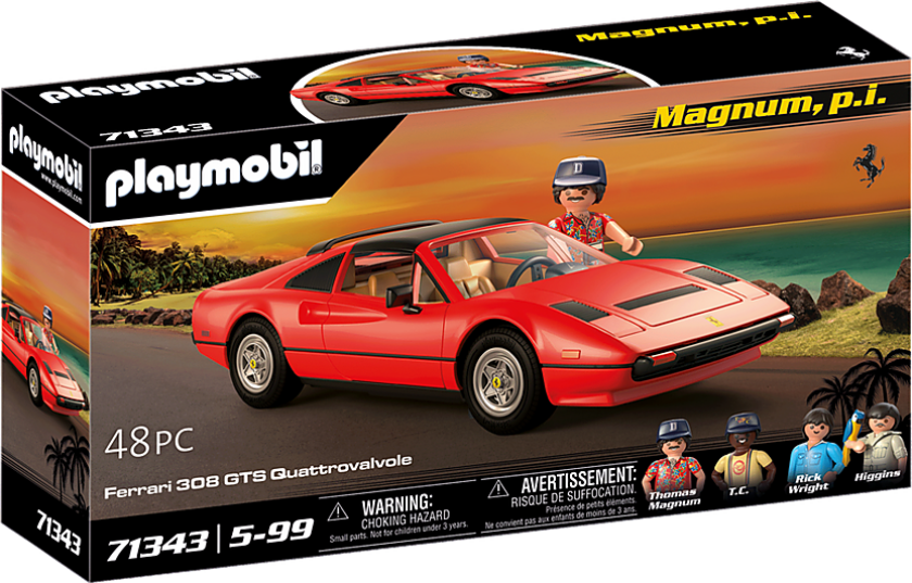 Playmobil Magnum Ferrari 308 Gts Quattrovalvole Playmobil Byggesett Classic Cars 71343