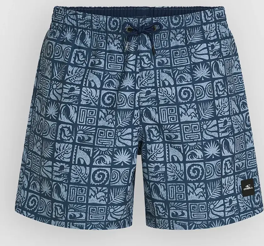 Print 16'' Boardshorts blå
