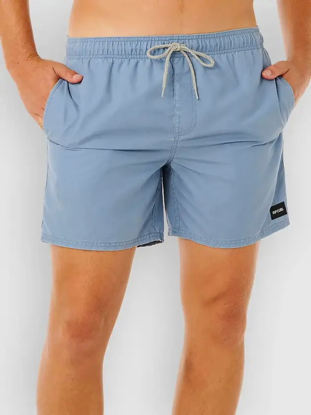 Offset Washed Volley Boardshorts blå