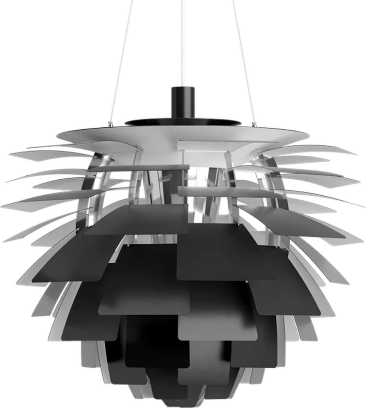 PH Artichoke V4 hengelampe, svart, Ø 60 cm