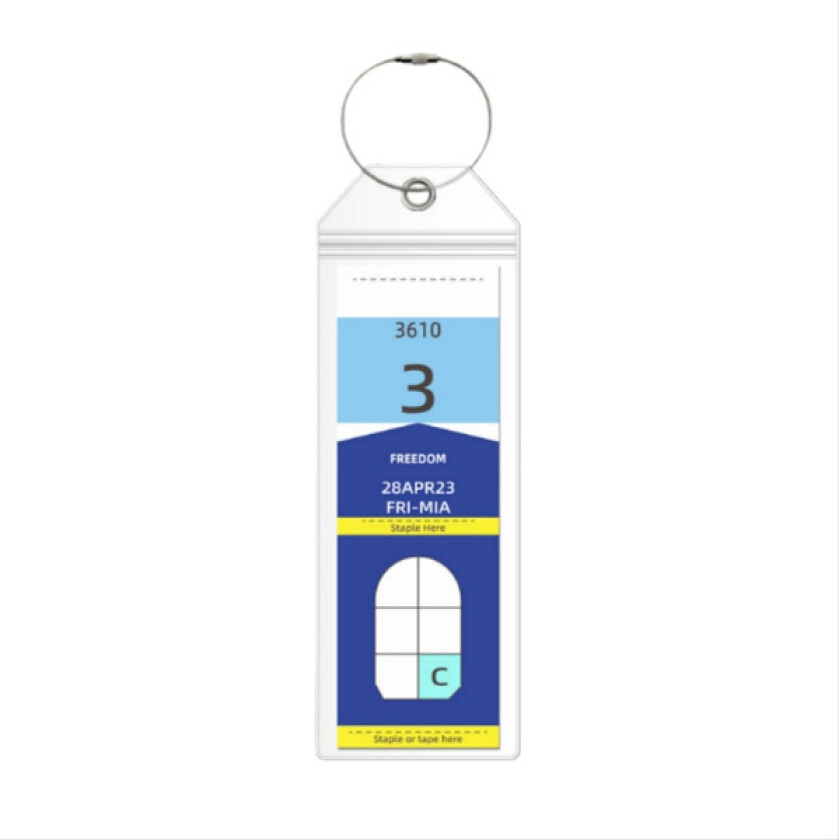 Bilde av 10-pakke Cruise Bagasjelapper - Vanntette PVC Cruise Skip Bagasjemerker S