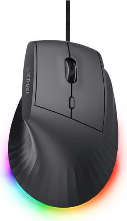 MAU Gaming GXT145 REXXA Gaming mouse - Ergonomisk mus - Svart med RGB-lys