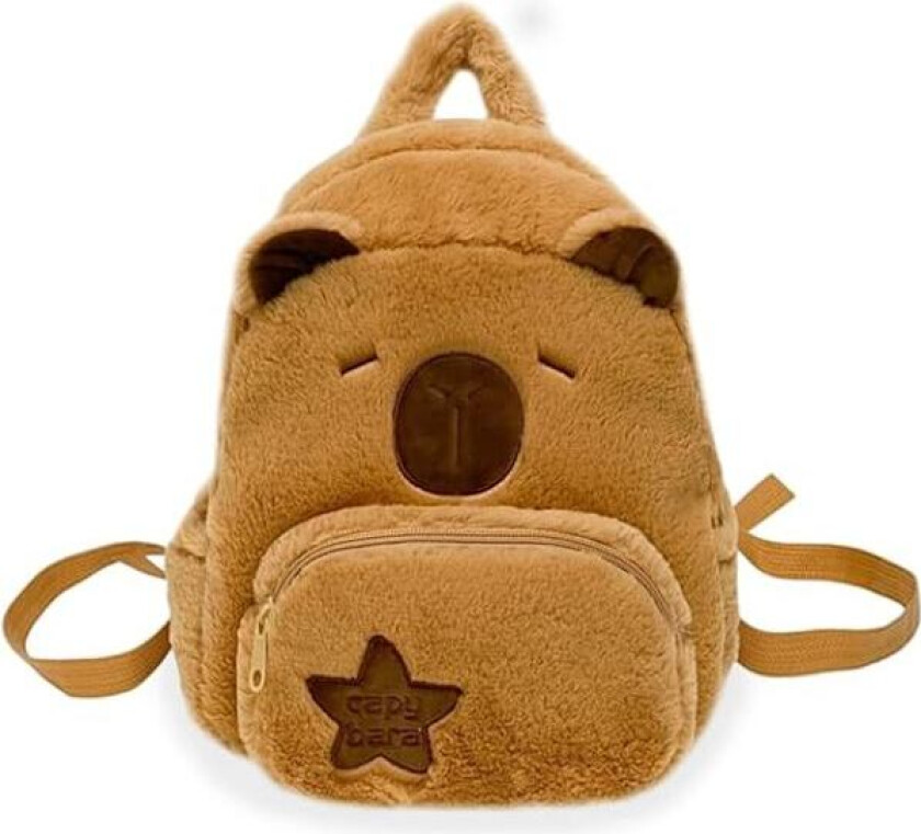 Søt Capybara Plysj Ryggsekk, Capybara Plysj Dyre Ryggsekk, Capybara Tenåringsstudent Ryggsekk, Barnebursdagsgave