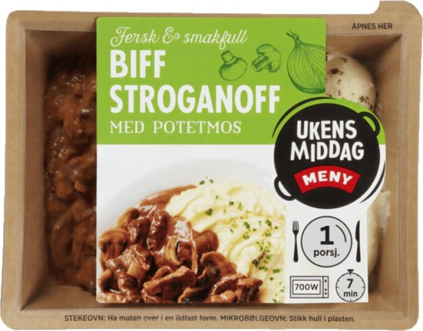 Biff Stroganoff m/Potetmos 450g