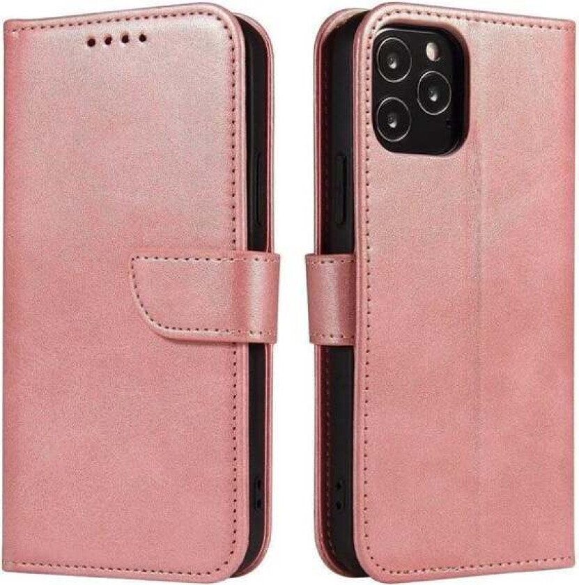 Magnet Case Elegant Case Cover with a Flap and Stand Function Poco M4 Pro 5G Pink