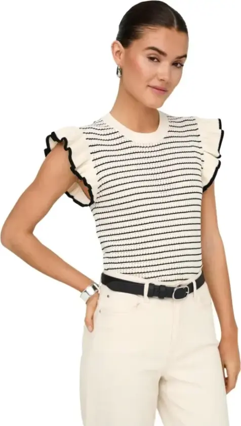 Jacqueline de Yong, Dame, Strikkevarer, Beige, M